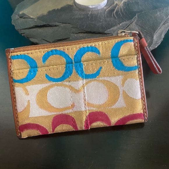 Embellished Coach wallet with keychain. Live show price limited time !!! - Picture 5 of 5